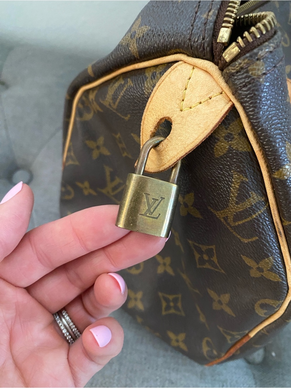 Louis Vuitton Brown Monogram Top-Handle Satchel - Picture 4 of 5